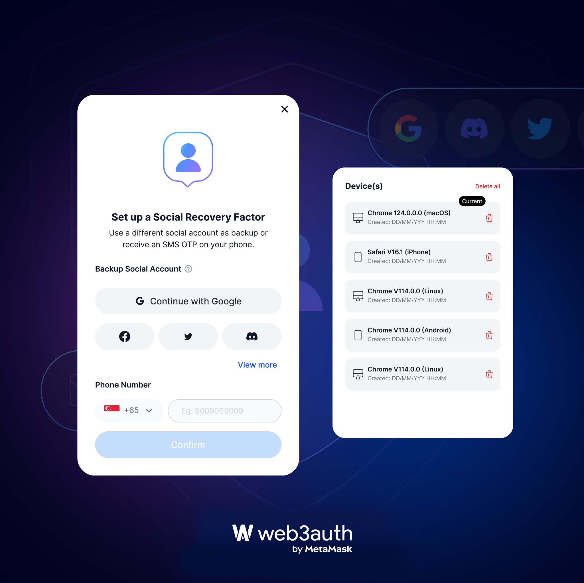Unified recovery management screenshot